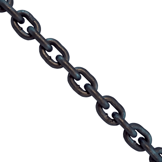 Chain - Black – Mild Steel Regular Link - The Rigging Shed