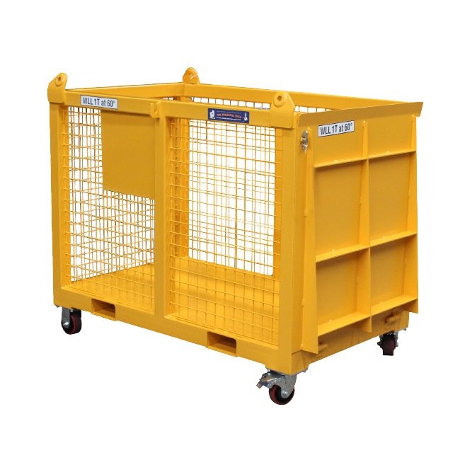 goods cage with ramp