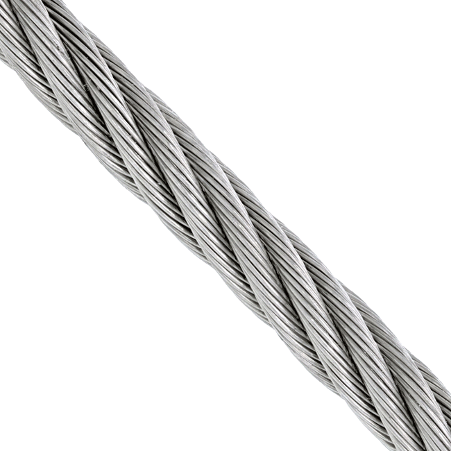50 meters 10mm 7x19 Galvanised Steel Wire Rope HARD EYE FABRICATED Assembly